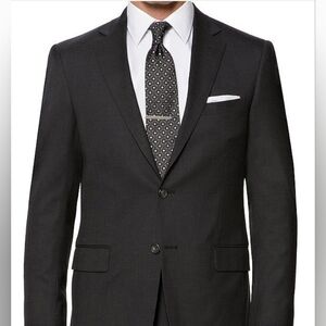 Hart Schaffner Marx New York Fit Modern Fit Black Charcoal Suit Jacket